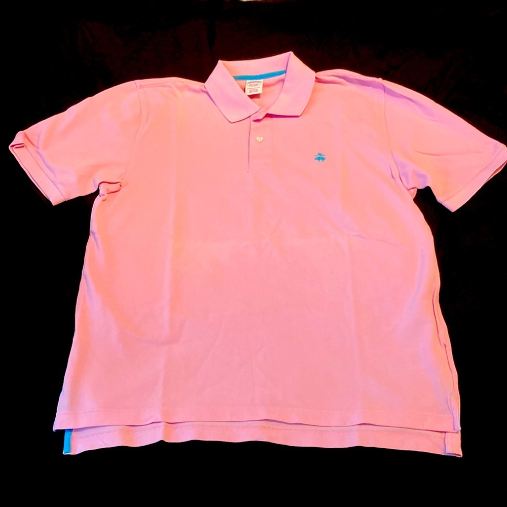 COPY - Brooks Brothers Pink Short-Sleeve Polo Shirt - Sz L